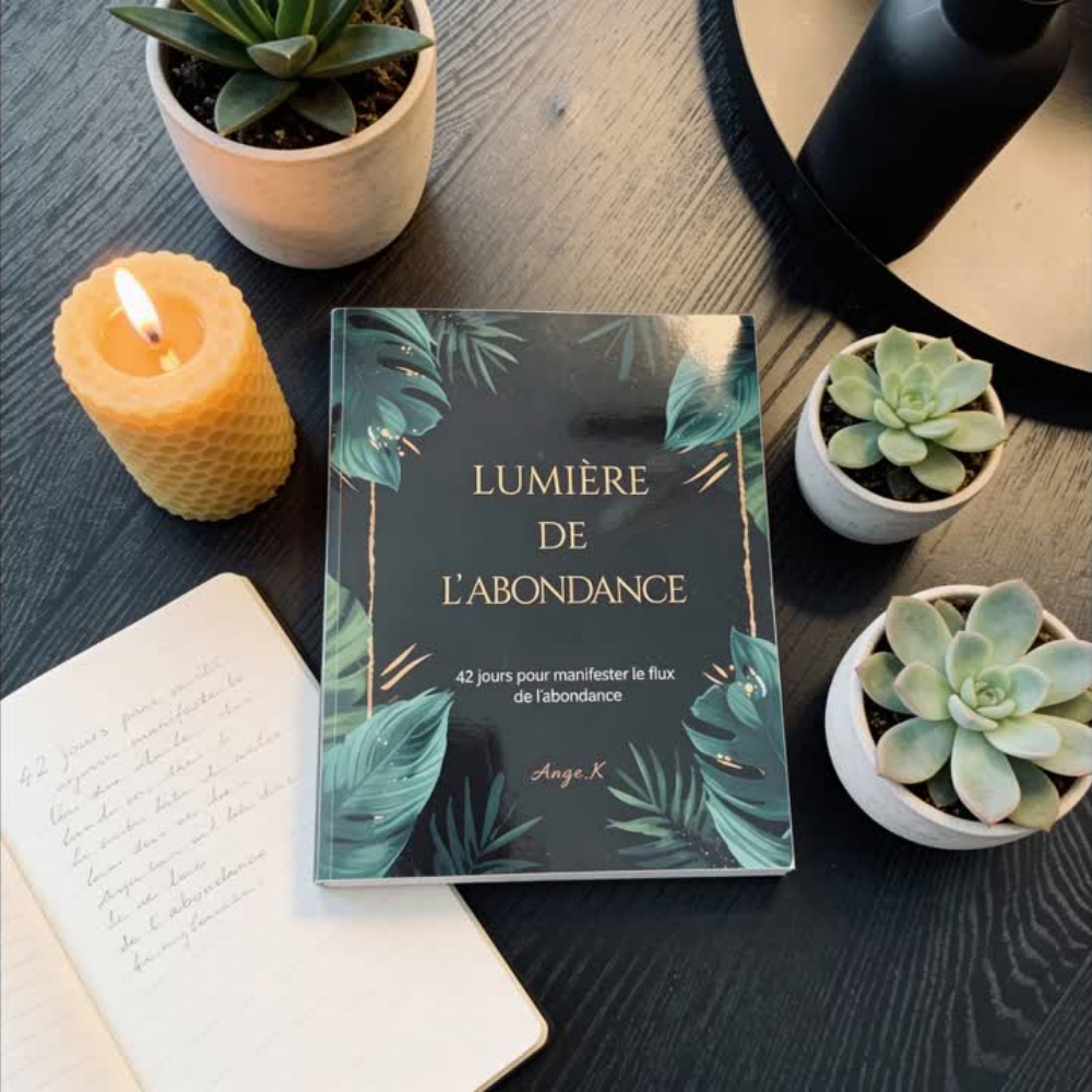 Lumière de l’Abondance, Carnet de manifestation – Édition papier,  42 jours pour incarner l’abondance.