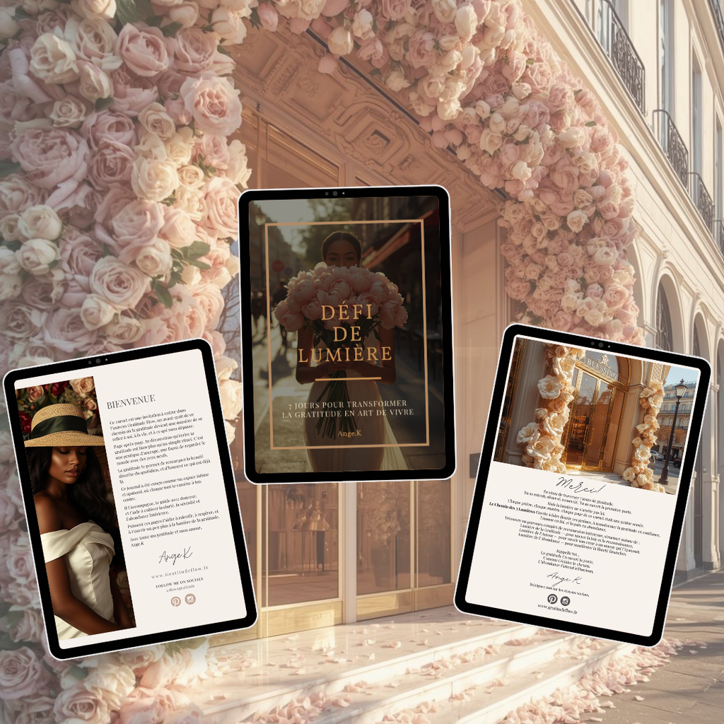 "Défi de Lumière _ 7 jours pour transformer la gratitude en art de vivre"