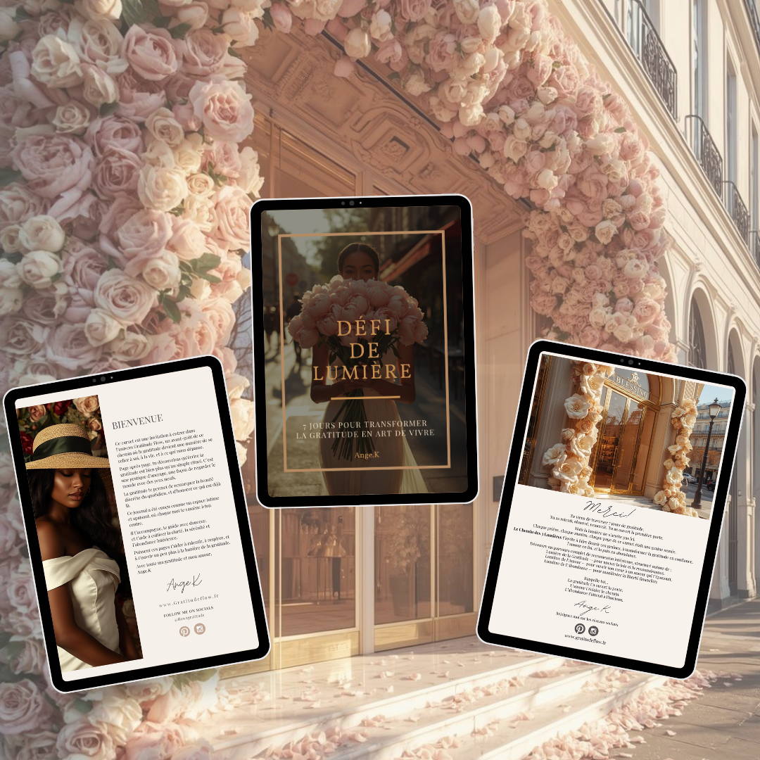 "Défi de Lumière _ 7 jours pour transformer la gratitude en art de vivre"